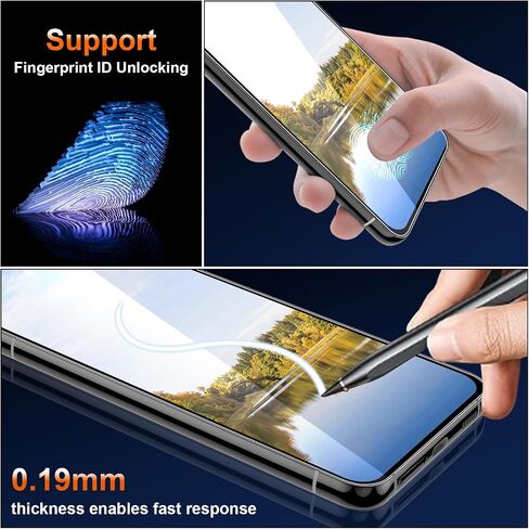 [3 Pack] Google Pixel 7 Pro Screen Protector Flexible TPU [Not Glass], Fingerprint Unlock, Scratch Resistant, Easy Installation, Case Friendly, Bubble Free in Saudi Arabia