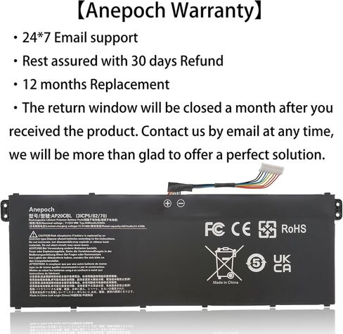 استبدال بطارية الكمبيوتر المحمول AP20CBL لـ Acer Aspire 5 A515-45 A515-46 Aspire 7 A715-43G Swift 3 SF314-43 SF314-511 Vero AV15-51 Travel Travel B311RNA-32 CB315-4H 11.55V 53WH in Saudi Arabia