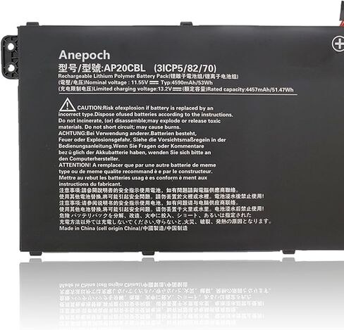استبدال بطارية الكمبيوتر المحمول AP20CBL لـ Acer Aspire 5 A515-45 A515-46 Aspire 7 A715-43G Swift 3 SF314-43 SF314-511 Vero AV15-51 Travel Travel B311RNA-32 CB315-4H 11.55V 53WH in Saudi Arabia