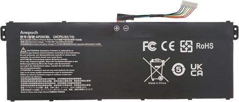 استبدال بطارية الكمبيوتر المحمول AP20CBL لـ Acer Aspire 5 A515-45 A515-46 Aspire 7 A715-43G Swift 3 SF314-43 SF314-511 Vero AV15-51 Travel Travel B311RNA-32 CB315-4H 11.55V 53WH in Saudi Arabia