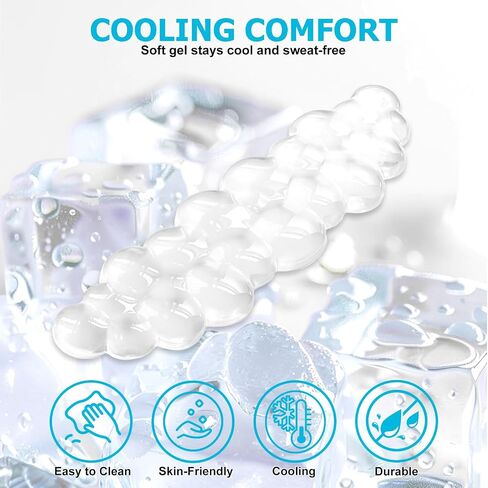 Gel Cloud Wrist Rest Keyboard, Cute Wrist Rest for Computer Keyboard, Ergonomic keyboard Wrist Rest and Soft Mouse Wrist Rest for Typing Pain Relief, Suitable for Office, Home, Computer, Gaming, Clear in Kuwait