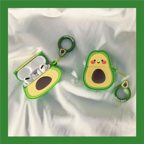 تصميم حالة رائعتين لـ AirPods Pro 2nd Generation Cartoon Conto Cover Silicon Silicone Complable Silicone Strockproof Stracks for Airpod Pro2 (Avocado ، Airpods Pro2) in Kuwait