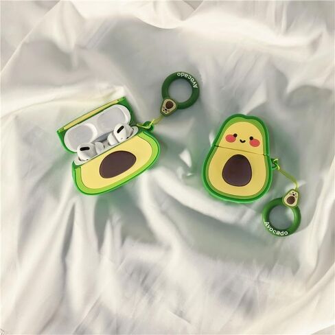 تصميم حالة رائعتين لـ AirPods Pro 2nd Generation Cartoon Conto Cover Silicon Silicone Complable Silicone Strockproof Stracks for Airpod Pro2 (Avocado ، Airpods Pro2) in Kuwait
