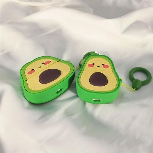 تصميم حالة رائعتين لـ AirPods Pro 2nd Generation Cartoon Conto Cover Silicon Silicone Complable Silicone Strockproof Stracks for Airpod Pro2 (Avocado ، Airpods Pro2) in Kuwait