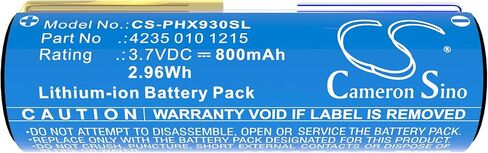 Battery for 10000, 3765, 3766, 3767, 3771, 7000, 8000, 9000, Genius X, Smart 6000 PN: 3000 040 83812, 4235 010 46664, 4235 010 52251, 4235 010 53892, 4235010 800mAh / 2.96Wh in Saudi Arabia