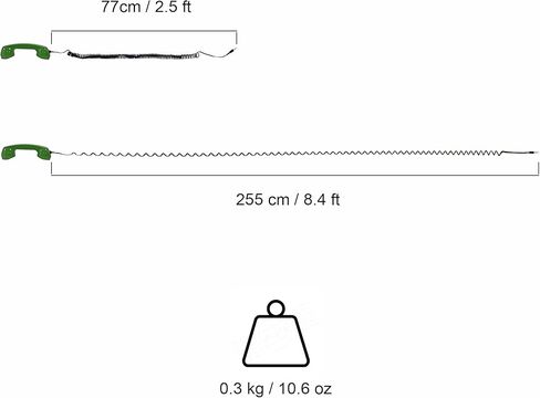 APIS Technology Retro (حزمة لجهاز iPhone) في سماعات الهاتف الخضراء/القديمة للهواتف المحمولة Android والهواتف الذكية والأجهزة اللوحية وأدفاب الصوت-الستينيات Micro in Kuwait