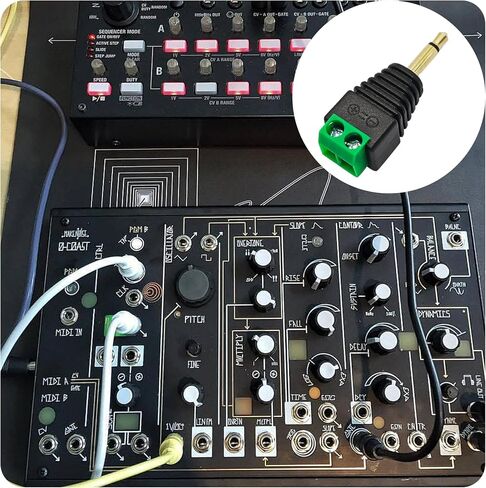 6PCS 2 Pole 3.5mm Audio Jack to Screw Terminal Block Adapter, Solderless 1/8" Stereo Male to 2-Pin Female Screw Terminal Adapter Connector for Speaker Wire Connection in Saudi Arabia
