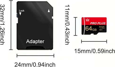 5 Pack TF Card 64GB with Adapter, High Speed Memory Card, UHS-I C10 A1 Memory TF Card for Tablet/Mobile Phone/Camera/Car Audio/Game Console (64GB-5 Pack) in Kuwait
