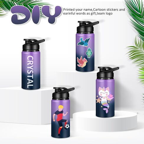 10 Pcs 17oz Reusable Aluminum Water Bottles Bulk Multicolor Outdoor Sports Water Bottles Multipack Travel Bottles for Gym Cycling Camping, Snap Lid in Saudi Arabia