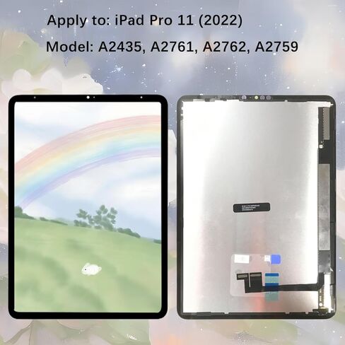 شاشة العرض لـ iPad Pro 11 (2022) A2435 A2761 A2762 A2759 LCD Screen Assembly مع مجموعة in Kuwait