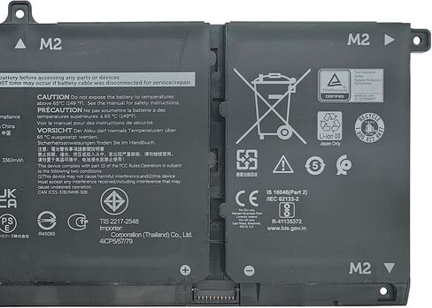 V6W33 Battery 54Wh Replacement for Dell Inspiron 5310 5410 3510 3511 3515 5418 5510 5515 / Latitude 3320 3330 3420 3520 / Vostro 3510 3515 3511 3525 5310 5510 5410 5620 Series TN70C 15V in Saudi Arabia