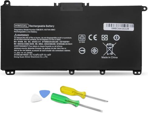 DJW HT03XL LAPTOP بطارية لـ HP L11119-855 14M-DH1003DX 14M-DH0003DX HP PAVILION 14-CE 14-CF 14-DF 15-CS 15-DA 15-DB 15-DW 17-BY 17-CA 15T-DARA in Kuwait