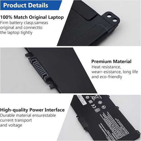 DJW HT03XL LAPTOP بطارية لـ HP L11119-855 14M-DH1003DX 14M-DH0003DX HP PAVILION 14-CE 14-CF 14-DF 15-CS 15-DA 15-DB 15-DW 17-BY 17-CA 15T-DARA in Kuwait