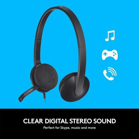 Logitech LOG981000507 USB Headset H340 (Renewed) in Saudi Arabia