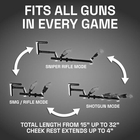 Wield VR Gun Stock for Quest 3 | 2 | 3S | PRO-يجب تعديل الأسهم القابلة للطي القابلة للتعديل مع حبال تكتيكية-مصممة لدقة FPS والاستقرار والانغماس-ملحق VR لألعاب الرماية-Onestock in Kuwait