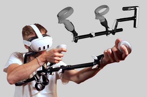 Wield VR Gun Stock for Quest 3 | 2 | 3S | PRO-يجب تعديل الأسهم القابلة للطي القابلة للتعديل مع حبال تكتيكية-مصممة لدقة FPS والاستقرار والانغماس-ملحق VR لألعاب الرماية-Onestock in Kuwait