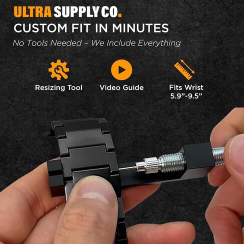 Titanium Band Compatible with Samsung Galaxy Watch Ultra 47mm - Grade 2 Metal Strap with Folding Buckle and Scratch-Proof DLC Coating, Waterproof, One Size Fits All in Kuwait