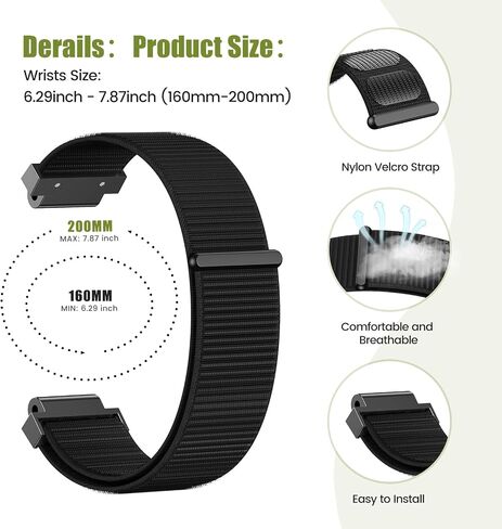 Notocity لـ Forerunner 735xt Band Nylon Forerunner 235 Smartwatch Band Forerunner 630/620/220/230 نهج S6 Watchband in Kuwait