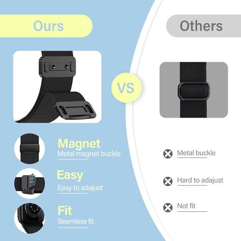 Stretchy Nylon Band Compatible with Apple Watch Bands 40mm 38mm 41mm 42mm 44mm 45mm 46mm 49mm Women Men, Magnetic Waterproof Breathable Soft Sport Loop Strap for iWatch Series 10 9-1 SE Ultra 2 in Kuwait