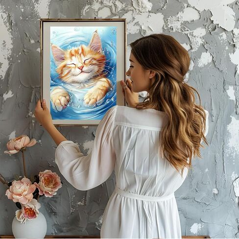 NAIMOER شجرة الماس مجموعات الفن للبالغين، DIY الحفر الكامل 5D الماس الفن المناظر الطبيعية الماس الفن يين يانغ الماس مجموعات الطلاء للاسترخاء وديكور جدار المنزل 30x30 سم in Kuwait
