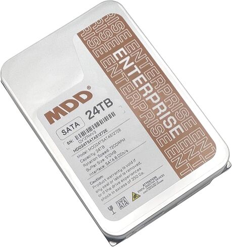 MDD (MDD24TSATA51272E) 24TB 7200RPM 512MB CACHE SATA 6.0GB/S 3.5INCH ENTERPRISE DRIVE - 5 سنوات ضمان (متجدد) in Kuwait
