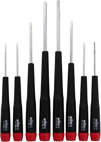 Wiha 26199 Slotted and Phillips Screwdriver Set in Rugged Canvas Pouch, 8 Piece in Saudi Arabia