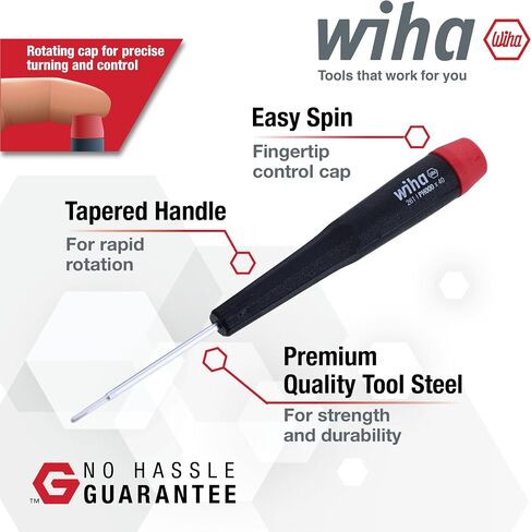 Wiha 26199 Slotted and Phillips Screwdriver Set in Rugged Canvas Pouch, 8 Piece in Saudi Arabia