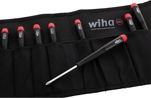 Wiha 26199 Slotted and Phillips Screwdriver Set in Rugged Canvas Pouch, 8 Piece in Saudi Arabia