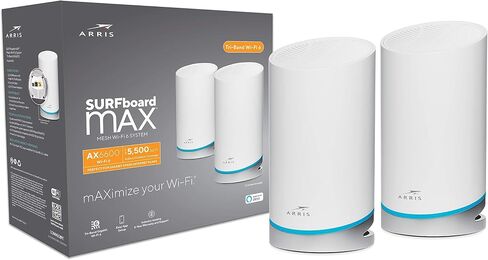 ARRIS SURFboard mAX WiFi 6 Tri-band Mesh AX6600 Router Bundle (Renewed) in Saudi Arabia