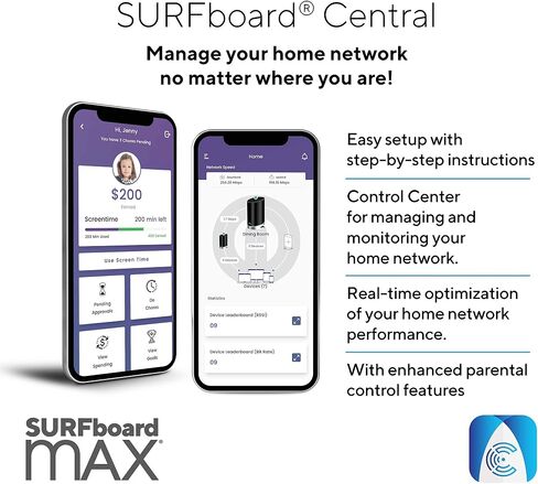 ARRIS SURFboard mAX WiFi 6 Tri-band Mesh AX6600 Router Bundle (Renewed) in Saudi Arabia