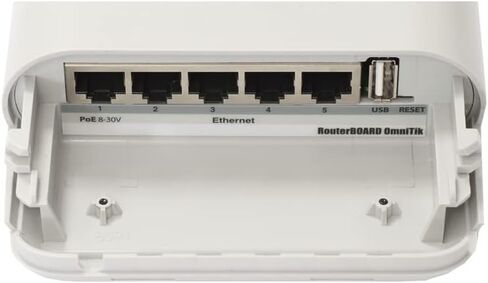 Mikrotik Omnitik U-5Hnd ، rbomnitiku-5hnd. Weatherproof Outdoor Wireless AP ، جهاز التوجيه ، العميل والجسر ، بو ، OSL4. in Saudi Arabia