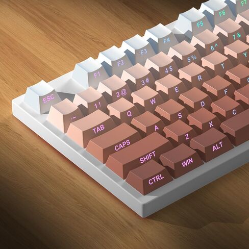 PBT keycaps 133 مفاتيح الكرز المرفق المخصص Keycaps Side Font font اثنين من صب حقن اللون لمحولات لوحة المفاتيح الميكانيكية للكرز mx （فقط المفاتيح ، وليس لوحات المفاتيح） in Saudi Arabia