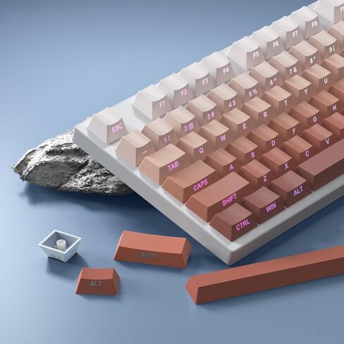 PBT keycaps 133 مفاتيح الكرز المرفق المخصص Keycaps Side Font font اثنين من صب حقن اللون لمحولات لوحة المفاتيح الميكانيكية للكرز mx （فقط المفاتيح ، وليس لوحات المفاتيح） in Saudi Arabia
