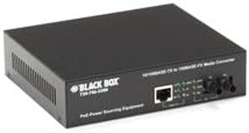 Black Box LPM601A PoE Pse Media Converter, 10base-T/100BAS in Saudi Arabia