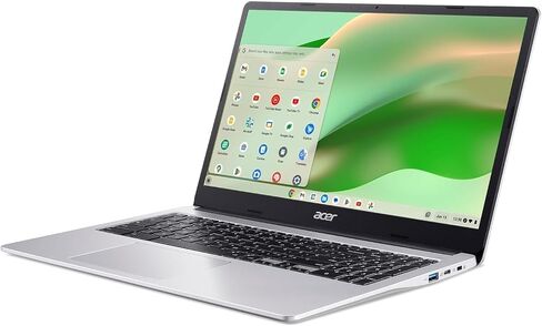 Acer Chromebook 315 Laptop (15.6" FHD, Intel Celeron N4500, 4GB RAM, 128GB Storage (64GB eMMC + 64GB SD Card) Home & Student, Long Battery Life, Numeric KB, Wi-Fi, Webcam, IST Hub, Chrome OS, Silver in Saudi Arabia
