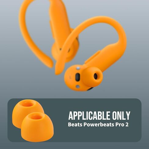 SeltureDone 10 أزواج متوافقة مع Beats Powerbeats Pro 2 Ear Tips مع مجموعة Cleaning Kit و 5 أحجام نصائح أذن بديلة للسيليكون لبيس Powerbeats Pro 2 - Jet Black in Kuwait