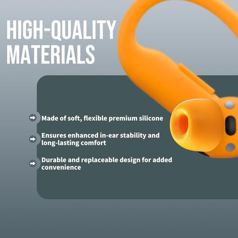 SeltureDone 10 أزواج متوافقة مع Beats Powerbeats Pro 2 Ear Tips مع مجموعة Cleaning Kit و 5 أحجام نصائح أذن بديلة للسيليكون لبيس Powerbeats Pro 2 - Jet Black in Kuwait