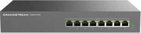 Grandstream GWN7701PA | 8-Port Gigabit Ethernet Switch Ungeded Poe | التوصيل والتشغيل | سطح المكتب/رف الحامل | تصميم المعادن in Saudi Arabia