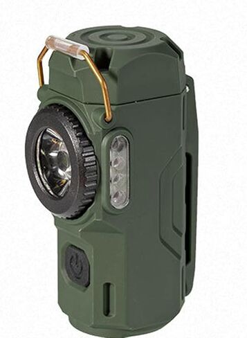 BY-J Electric Lighter with Digital Display and Flashlight - Type C Smart Fast Charge, Plasma Arc, Waterproof and Windproof Flameless Cool for Camping, Hiking, Outdoor Activities, Green in Kuwait