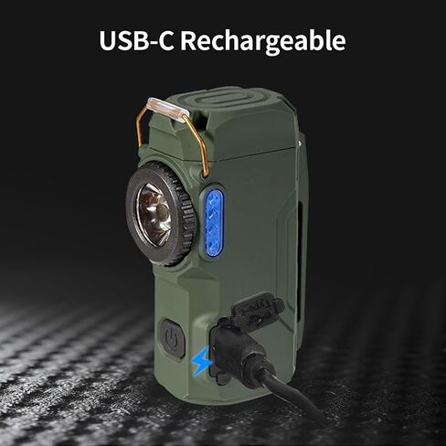 BY-J Electric Lighter with Digital Display and Flashlight - Type C Smart Fast Charge, Plasma Arc, Waterproof and Windproof Flameless Cool for Camping, Hiking, Outdoor Activities, Green in Kuwait