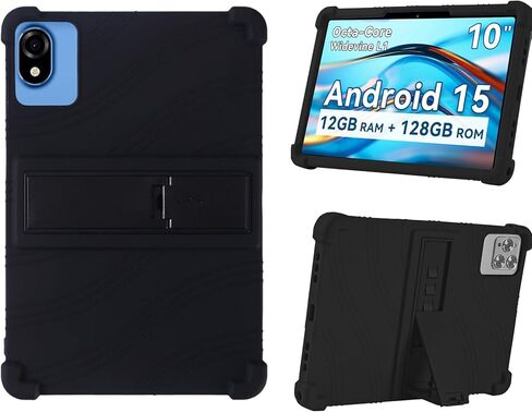 علبة السيليكون لحالة أجهزة الكمبيوتر اللوحي التي يبلغ طولها 10.1 بوصة ، غطاء ودود ناعم لـ Android 15 Tablet 10 بوصة 2025 ، Case for Rowt A10 Tablet 10.1 ، لـ Svitoo/Byybuo/Kadybe 10.1 بوصة in Kuwait