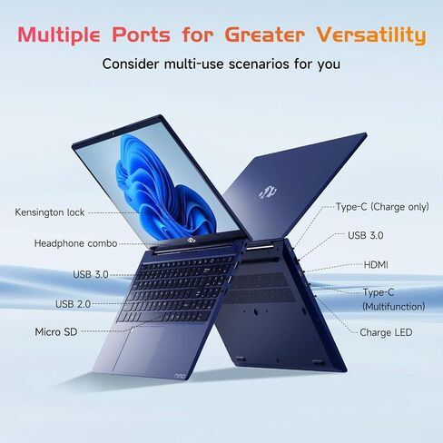 NIMO 15.6 IPS-FHD-Laptop, 16GB RAM 1TB SSD Intel Pentium Quad Core N100, Backlit Keyboard Fingerprint (Beat to i3-1115G4 Up to 3.4GHz) Computer for Student-Home WiFi 6 BT5.2 Win 11 (Renewed) in Saudi Arabia