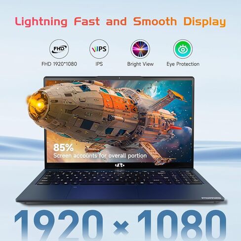 NIMO 15.6 IPS-FHD-Laptop, 16GB RAM 1TB SSD Intel Pentium Quad Core N100, Backlit Keyboard Fingerprint (Beat to i3-1115G4 Up to 3.4GHz) Computer for Student-Home WiFi 6 BT5.2 Win 11 (Renewed) in Saudi Arabia
