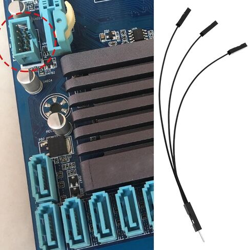 The Lord of the Tools 10Pcs Male to Female Jumper Du-pont Wire 2.54mm Pitch Ribbon Cable 28AWG for PC Motherboard 3D Printers, 140mm in Saudi Arabia