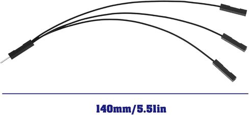 The Lord of the Tools 10Pcs Male to Female Jumper Du-pont Wire 2.54mm Pitch Ribbon Cable 28AWG for PC Motherboard 3D Printers, 140mm in Saudi Arabia