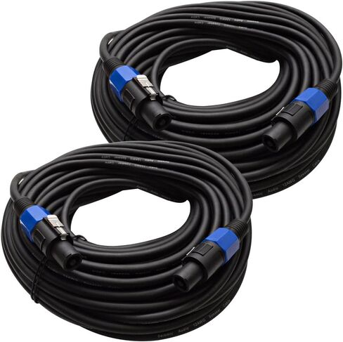 Seismic Audio 75 ft (2) 75' Foot Speakon PA/DJ Speaker Cable - TW12S75Pair in Saudi Arabia
