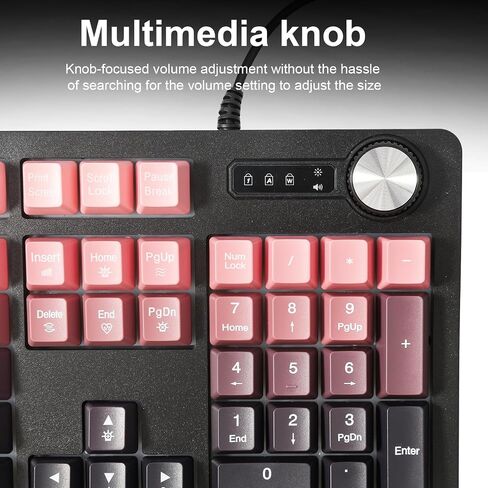 Wired RGB Gaming Membrance Keyboard. 100 ٪ Mini Creamy LED لوحة مفاتيح كمبيوتر. للكمبيوتر الشخصي كمبيوتر Mac Gamer. (أخضر) in Kuwait