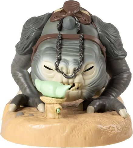 Funko Star Wars: The Book of Boba Fett Super -Size Jumbo Pop! تمثال الفينيل جروجو مع رانك 25 سم in Kuwait