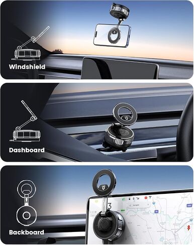 حامل هاتف Junda Magnetic Scution Phone 360 ​​° قابل للتعديل ، قابلة للطي ، وقابل للتراجع ، وهو يتوافق مع iPhone و Android ، وجميع الهواتف الذكية. in Kuwait