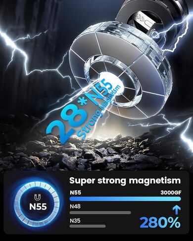 حامل هاتف Junda Magnetic Scution Phone 360 ​​° قابل للتعديل ، قابلة للطي ، وقابل للتراجع ، وهو يتوافق مع iPhone و Android ، وجميع الهواتف الذكية. in Kuwait